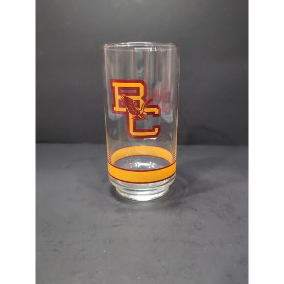 Boston College Eagles Glass Tumbler, Vintage Getty‎ Glass, Drinking Glass 5.5" - Picture 1 of 9